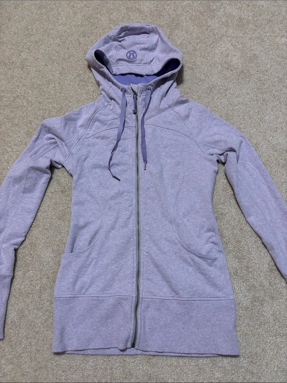 lululemon athletica Lavender Full-Zip Hooded Jacket